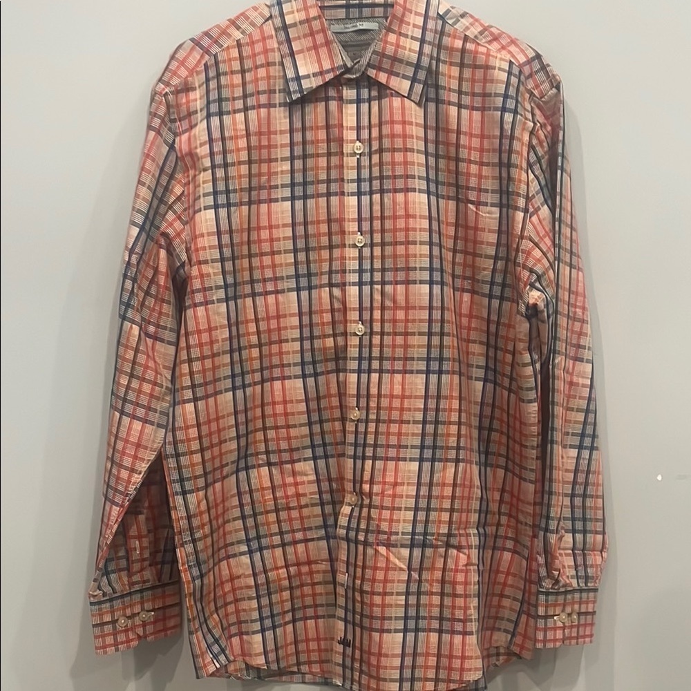 Men's Multicolor Plaid Shirt Johnston & Murphy brand medium